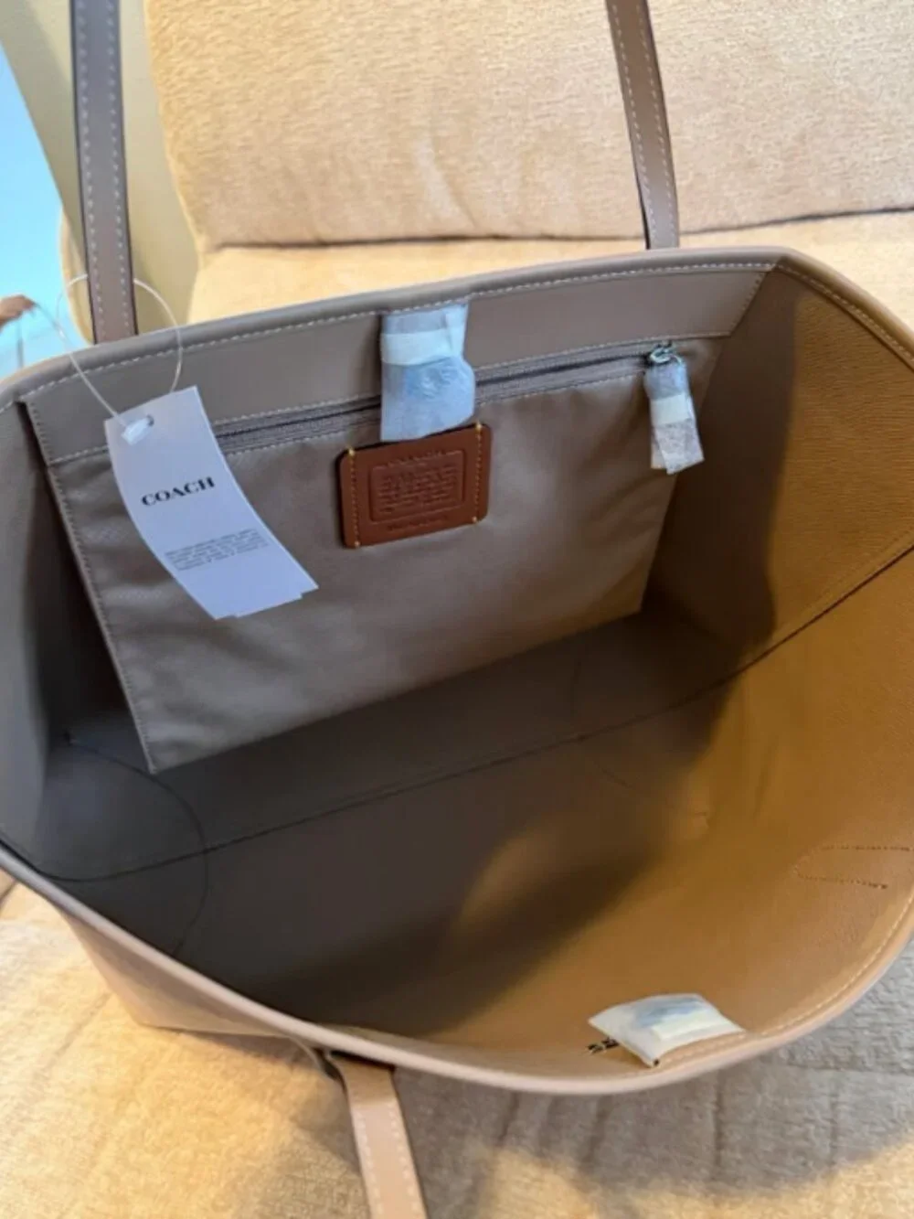 Coach Rainbow Signature Canvas Tote Bag